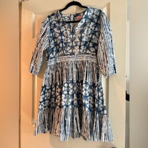 Anthropologie Not So Serious Behati Metallic Dress